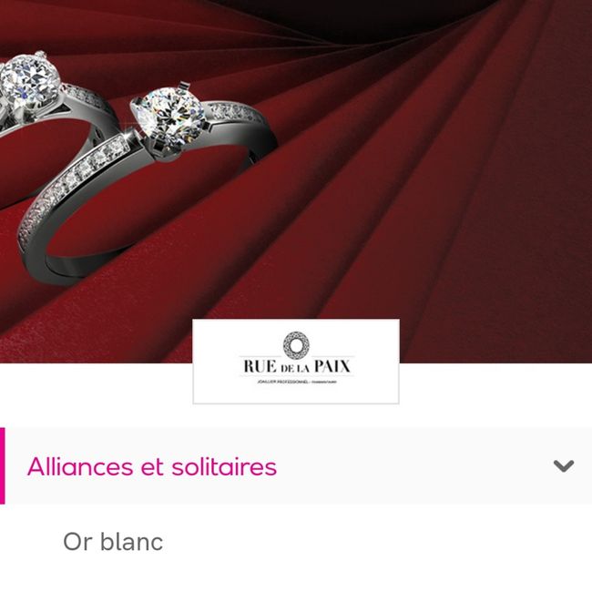 Vente privée Alliances 750/1000 1