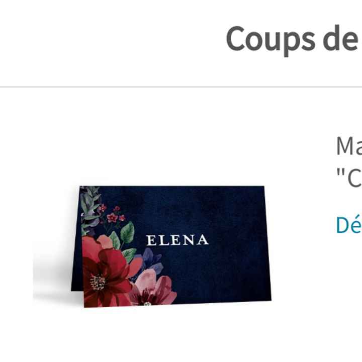 Combo marque places / cadeaux invités - 1