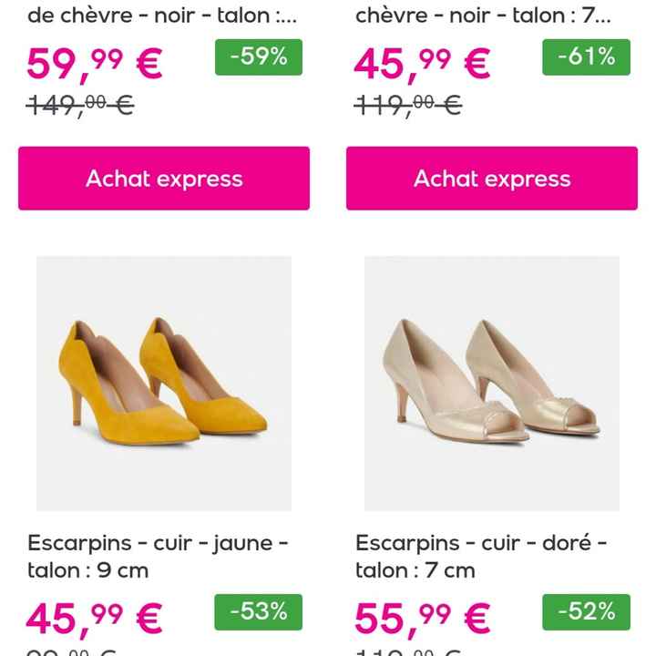 Vente escarpins Minelli - 1