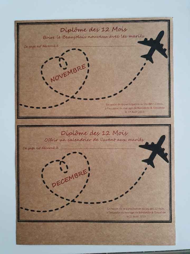 Jeux des 12 mois ! - 1