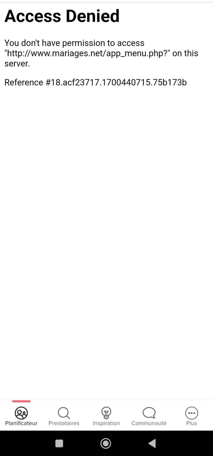 "Access denied" application - 1