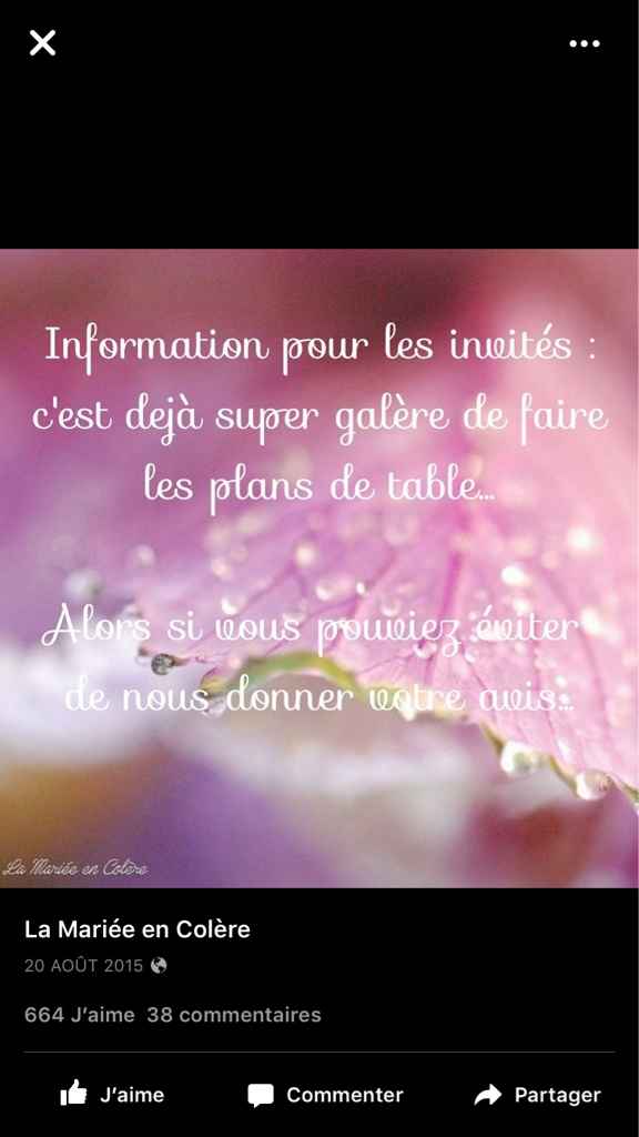 La mère qui critique le plan de table ! - 1