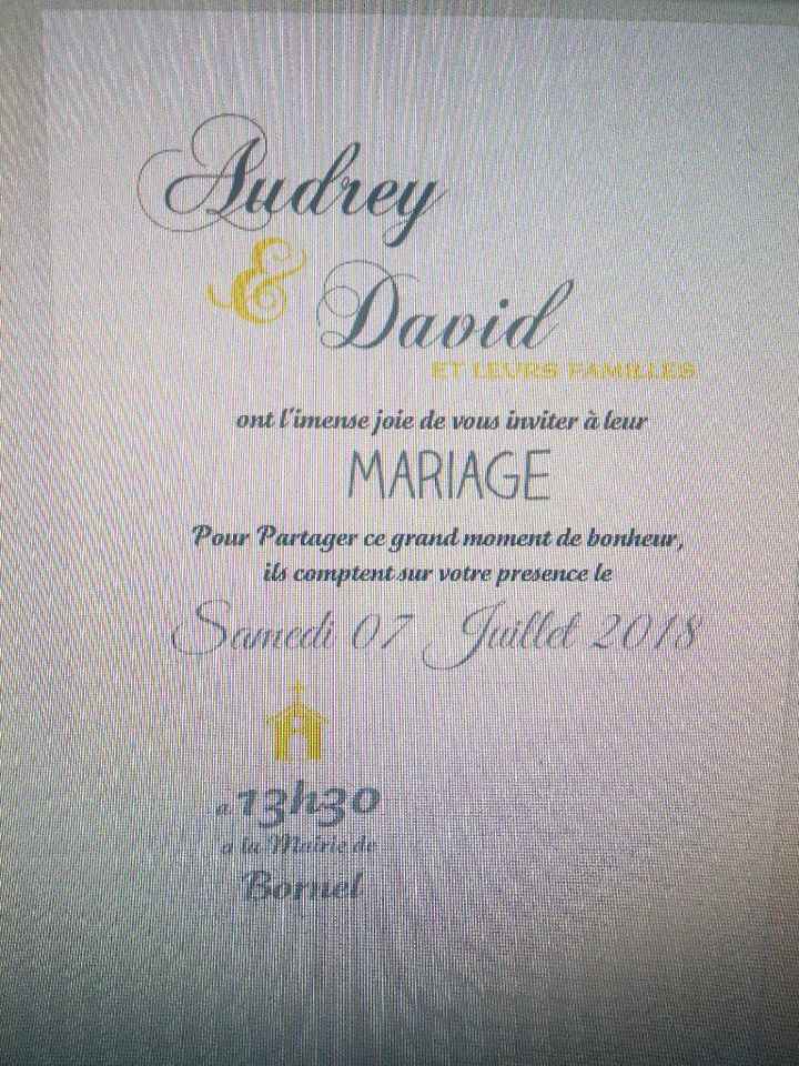 Petit budget  : "save the date" premier essai. - 1