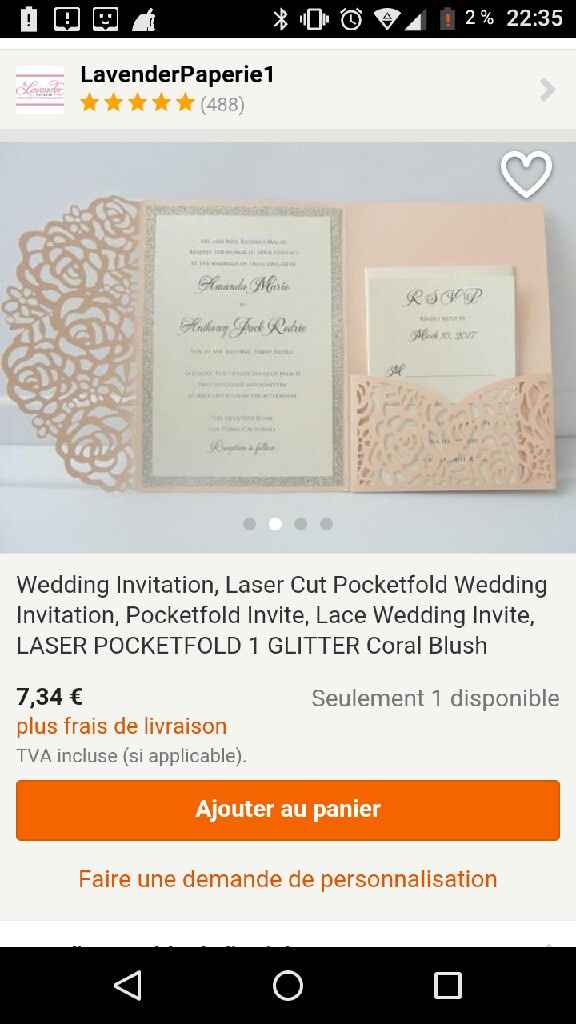 Choix du faire-part - 1