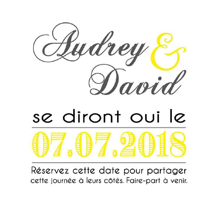 Aide faire-part fais main - 1