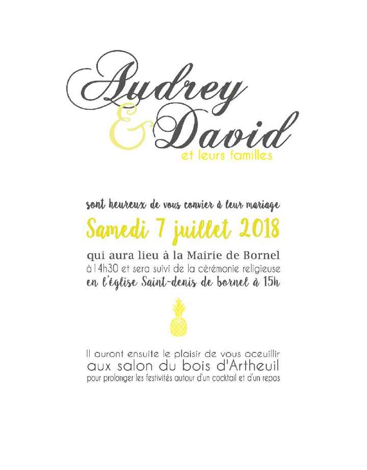 Essai faire part ! - 1