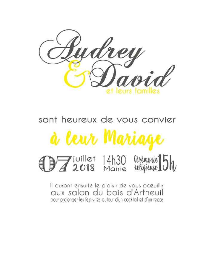 Essai faire part ! - 2