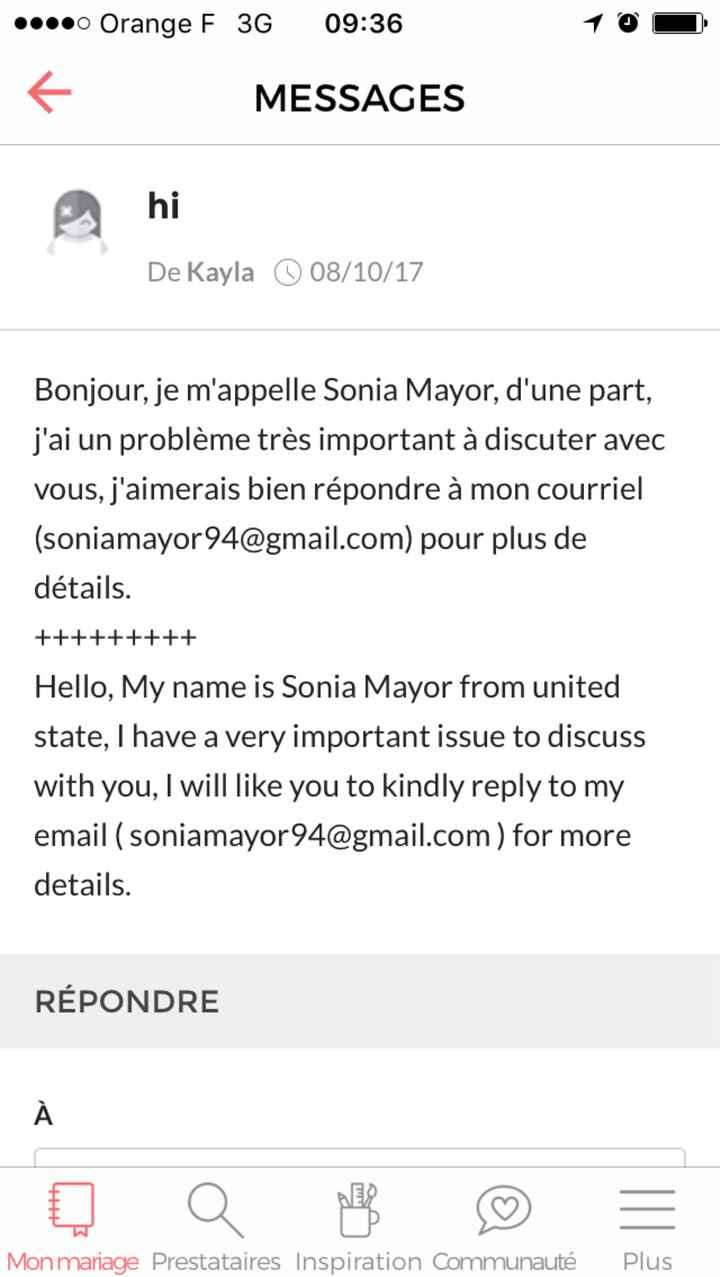  Signalement message etrange - 1