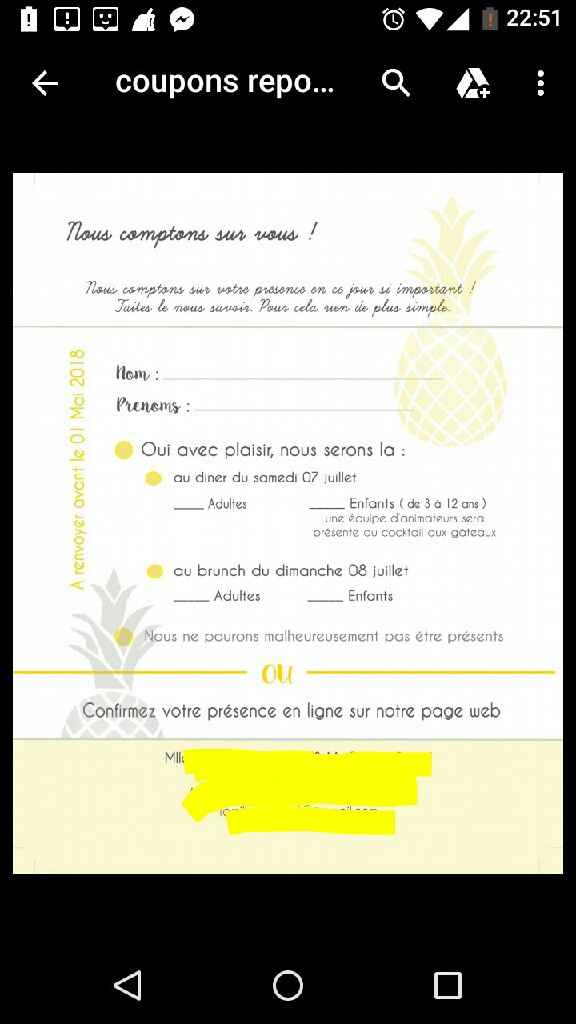  Faire part réaliser soit  même sur Photoshop  , partage d expérience. - 2