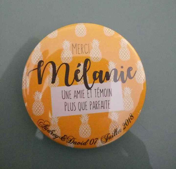 Mes miroir personnalisée pour témoin et amis proches. - 1