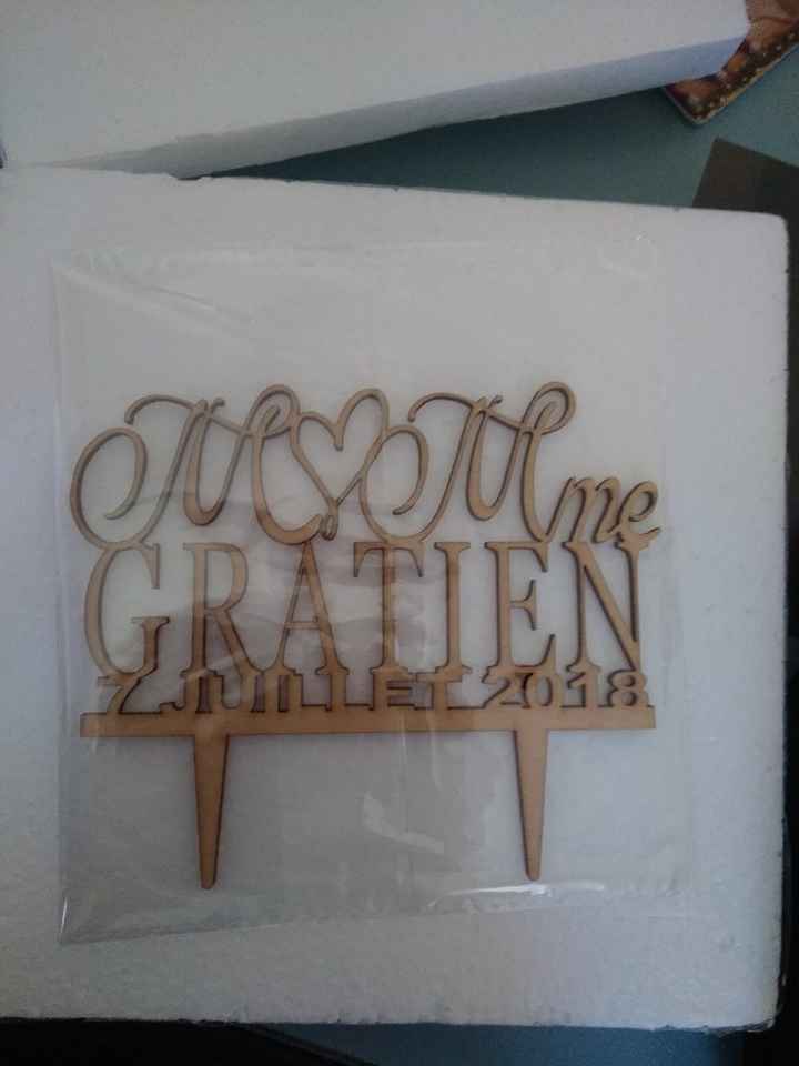 'recu mon cake topper en français - 1