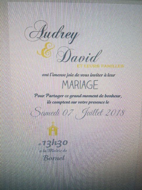 Petit budget  : "save the date" premier essai. - 1