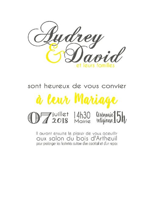 Essai faire part ! - 2
