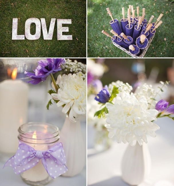 Notre Mariage Est Prévu Pour Bientot Le Code Couleur Est Le Violet Et Blanc - 3