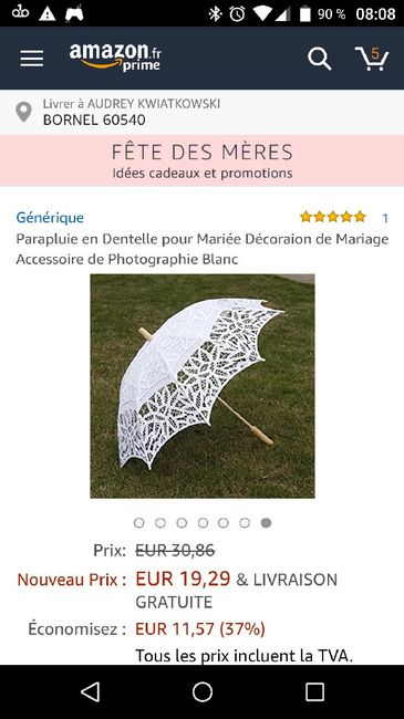 Ombrelle qu'elle diamètre ? 3