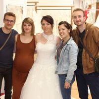 Photo souvenir avec mes témoins avant le grand jour 