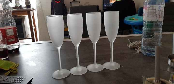 Mes fabrications " futées a champagne mariés et temoin - 1