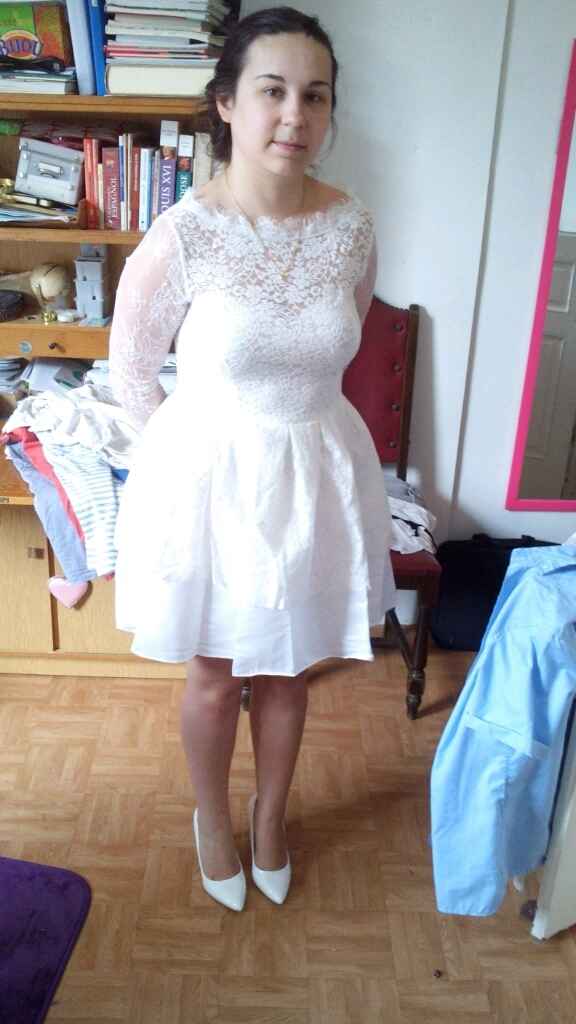 Robe courte mariée - 1