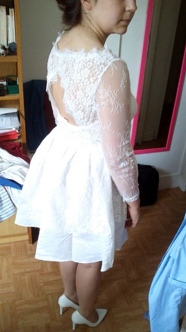 Robe courte mariée - 2