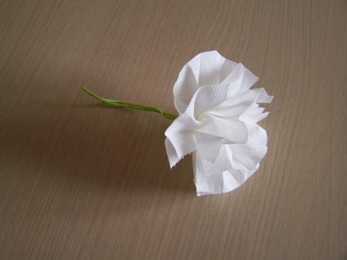 fleurs papier wc