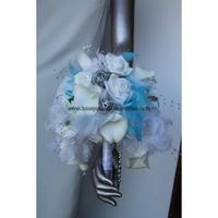 Déco turquoise, argent, blanc