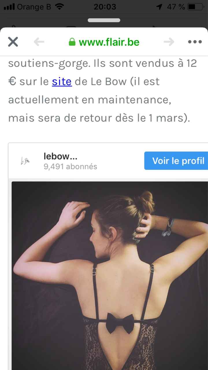 Noeud décoratif soutien-gorge - 1