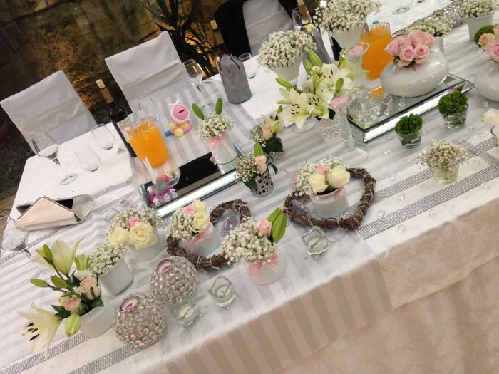 Détails déco table d'honneur