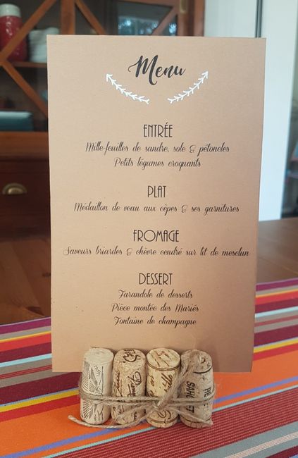 Menu mariage - 1 par personne ?! 10