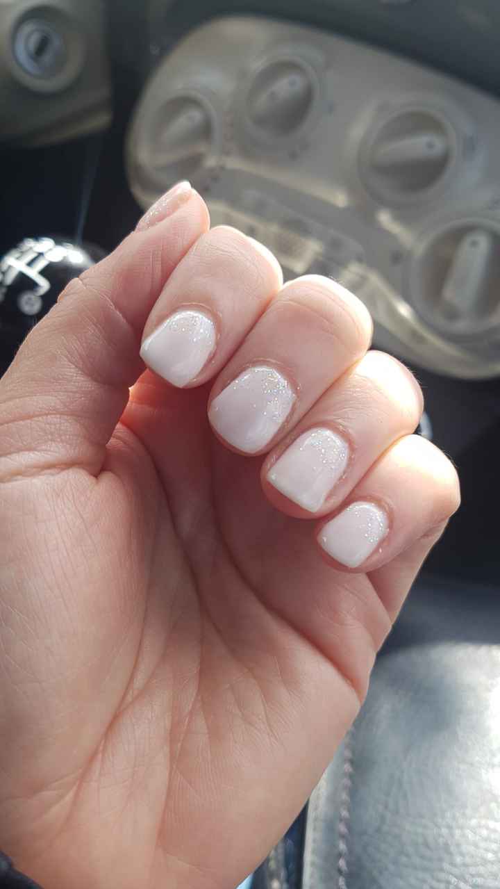 Ongle mariage pour ongles courts! - 2
