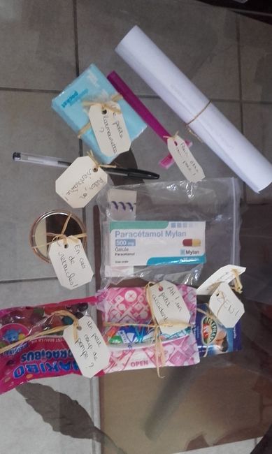 Contenu du kit du parfait témoin