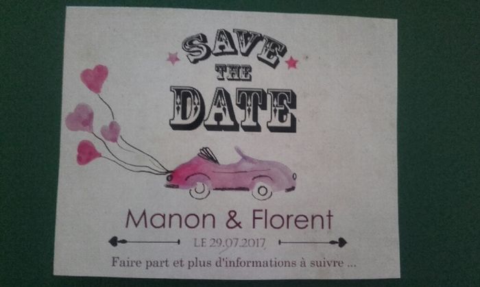 Création du jour " save the date " - 1