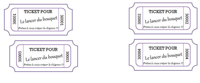 tickets lancer du bouquet 