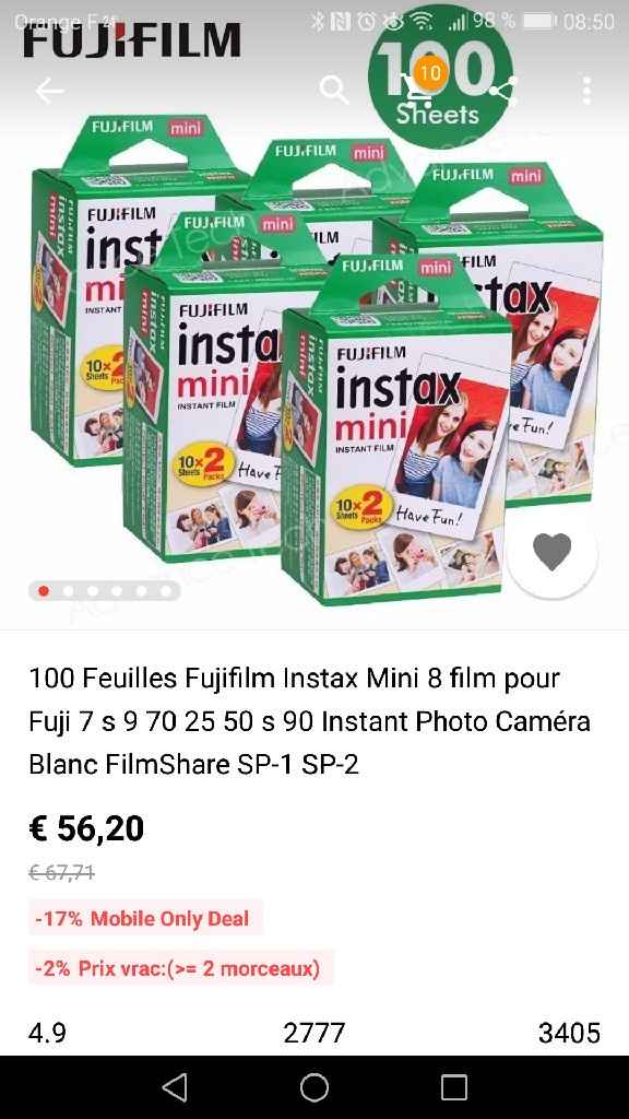 Photos polaroïd sur Ali qui a testé?? - 1