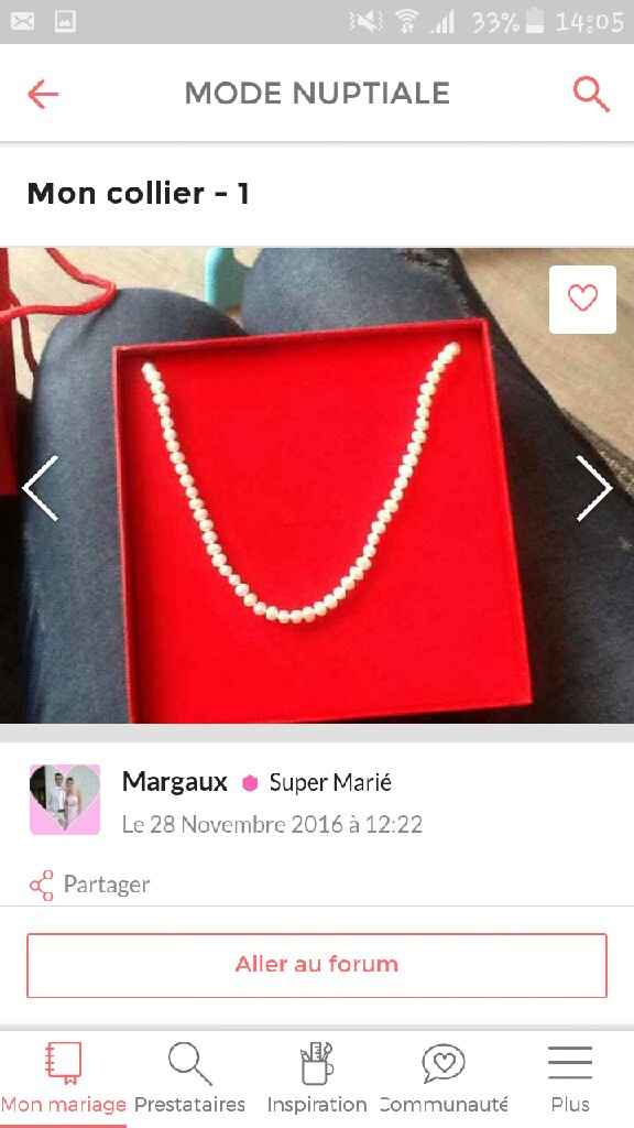 Ma robe et ma parure de chez etsy. trop heureuse. qu est-ce que vous en pensez ??? - 1