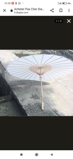 Ombrelles pour les invités 1