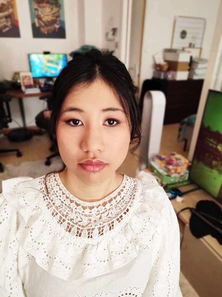 Essai coiffure & maquillage - Idées pour hooded eyes + glamour minimaliste - 3