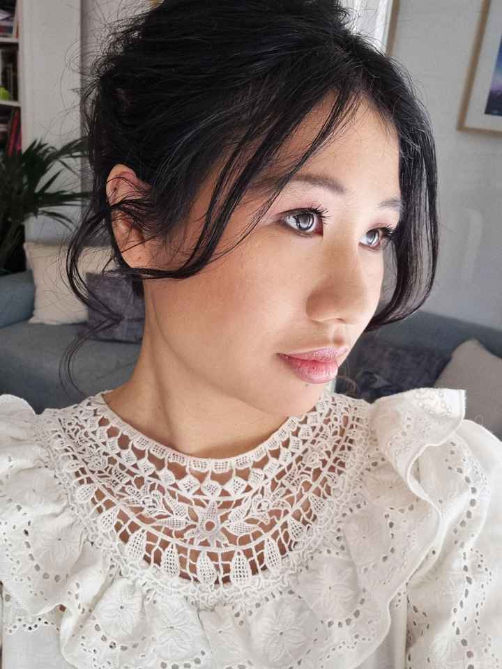 Essai coiffure & maquillage - Idées pour hooded eyes + glamour minimaliste - 5