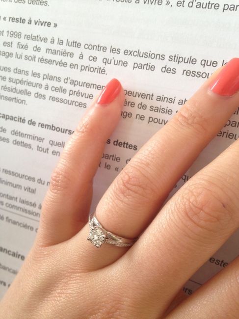 Ma bague de fiançailles :) 