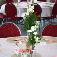 fleurs sur les tables 