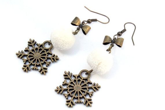 Boucle d'oreilles Flocons