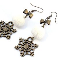 Boucle d'oreilles Flocons