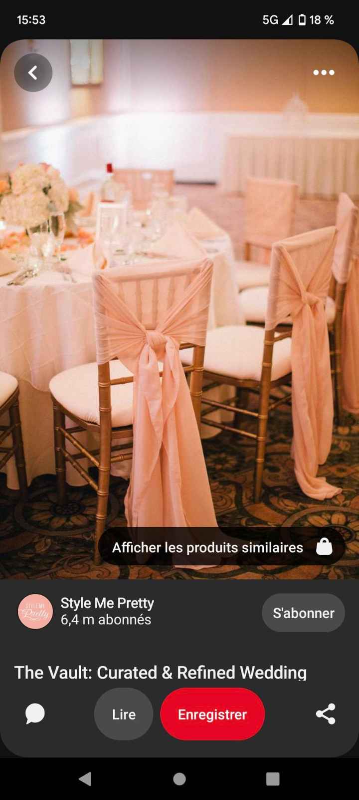 Décoration chaise de mariage - 1