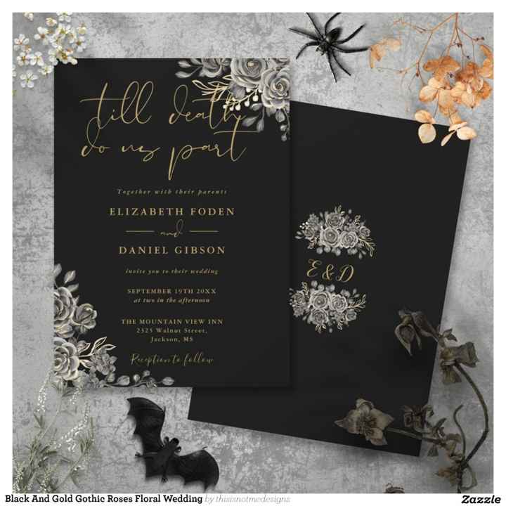 Mariage style gothique - 1