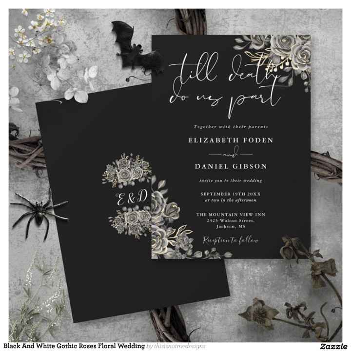 Mariage style gothique - 2