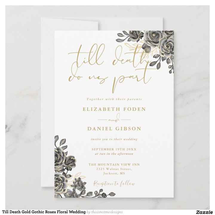Mariage style gothique - 4