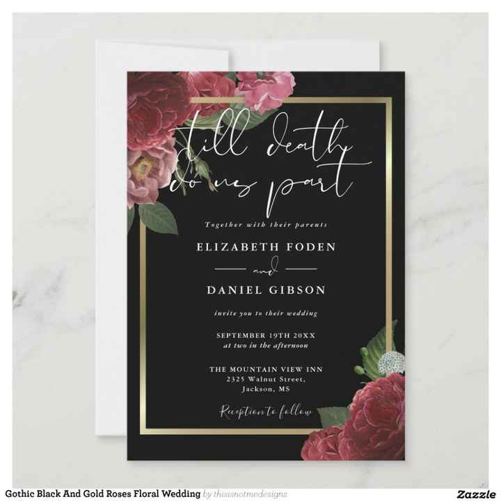 Mariage style gothique - 6