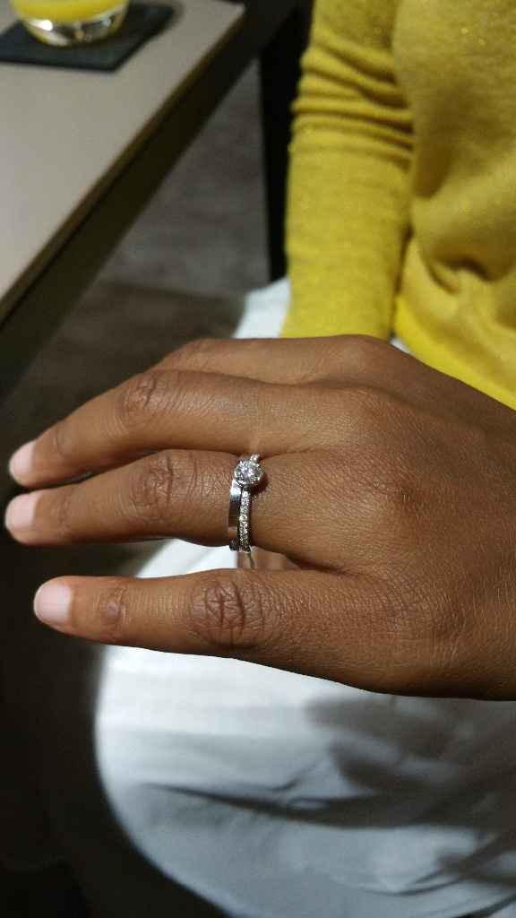 Alliance Fiancée second choix côté sans pavage