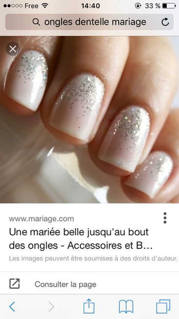Manucure de mariée - vos avis  ? - 1