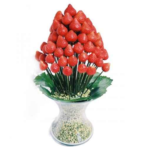 bouquet de fraises