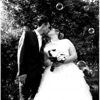 moi mari et moi sous les bulles